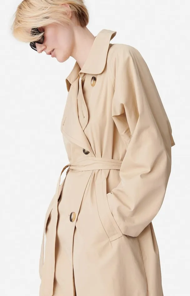 Vanessa Bruno Coats and Jackets Women Smith Trench Coat Tilleul Vanessa Bruno Coats and Jackets Women Smith Trench Coat Tilleul