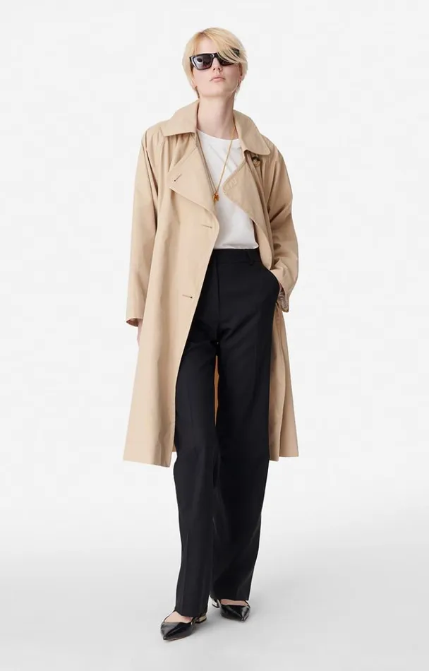 Vanessa Bruno Coats and Jackets Women Smith Trench Coat Tilleul Vanessa Bruno Coats and Jackets Women Smith Trench Coat Tilleul