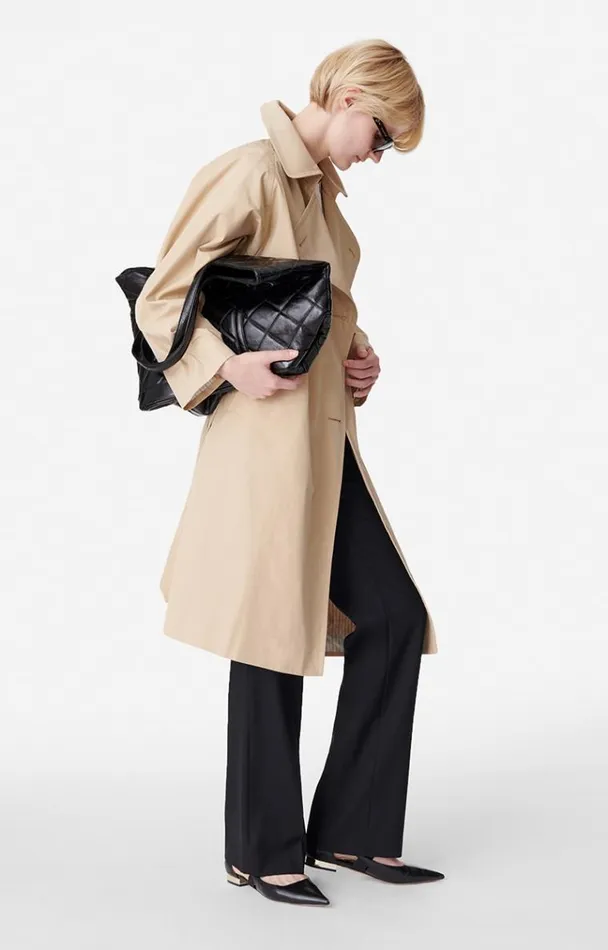 Vanessa Bruno Coats and Jackets Women Smith Trench Coat Tilleul Vanessa Bruno Coats and Jackets Women Smith Trench Coat Tilleul