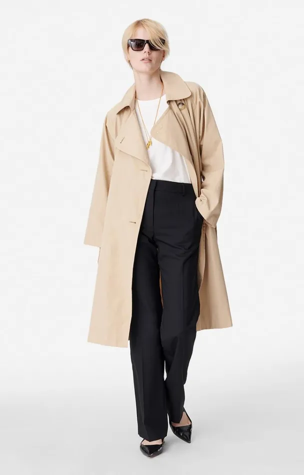 Vanessa Bruno Coats and Jackets Women Smith Trench Coat Tilleul Vanessa Bruno Coats and Jackets Women Smith Trench Coat Tilleul