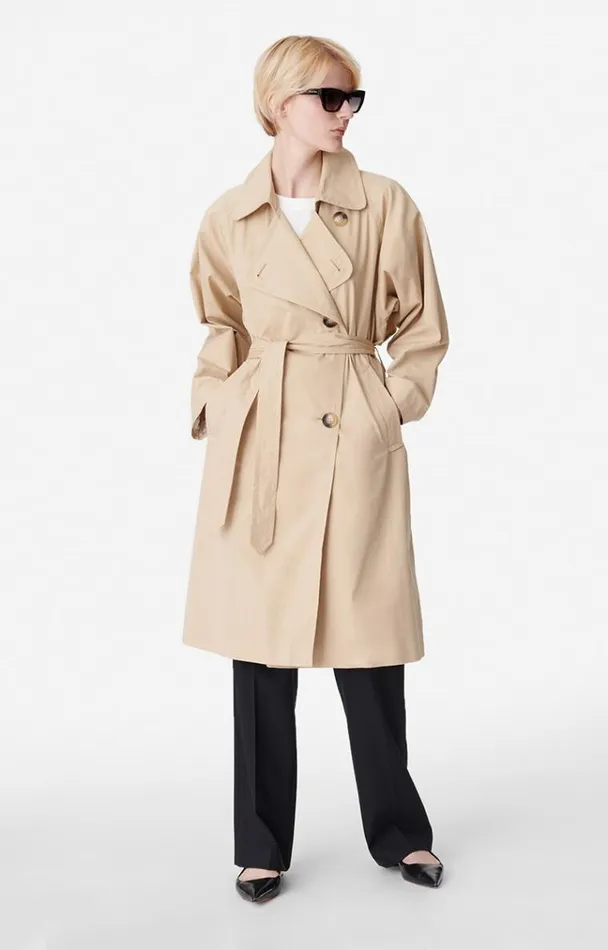 Vanessa Bruno Coats and Jackets Women Smith Trench Coat Tilleul Vanessa Bruno Coats and Jackets Women Smith Trench Coat Tilleul