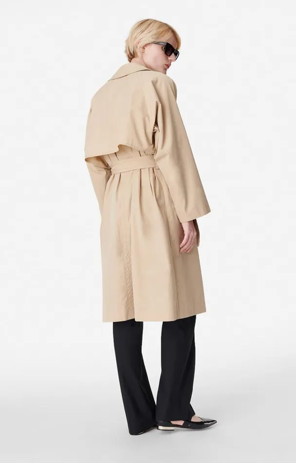 Vanessa Bruno Coats and Jackets Women Smith Trench Coat Tilleul Vanessa Bruno Coats and Jackets Women Smith Trench Coat Tilleul