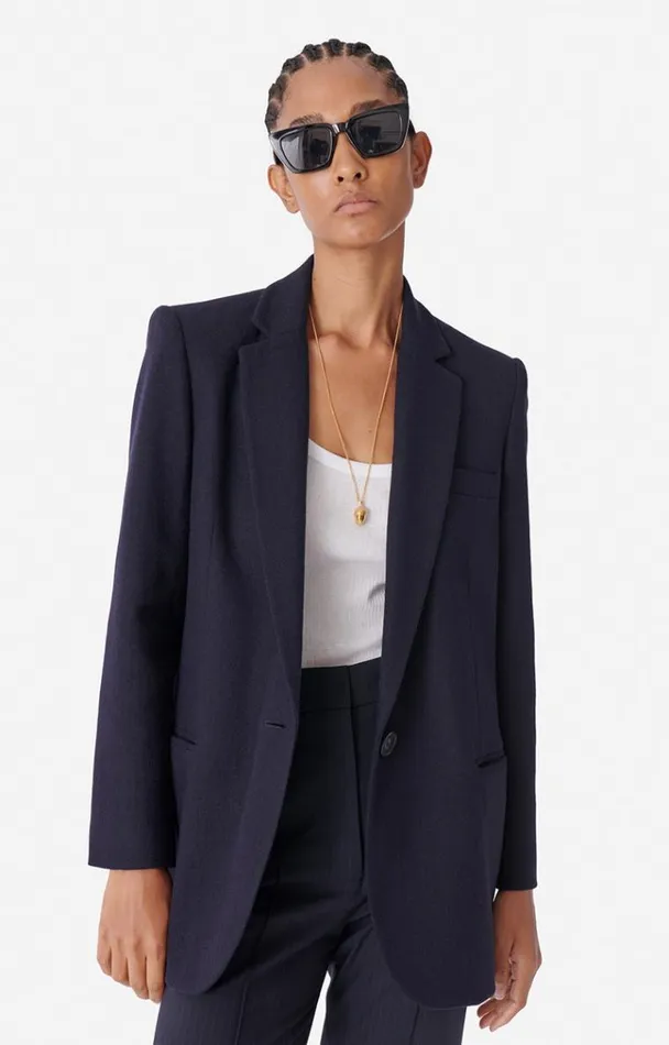 Vanessa Bruno Coats and Jackets Women Tilia Jacket Navy