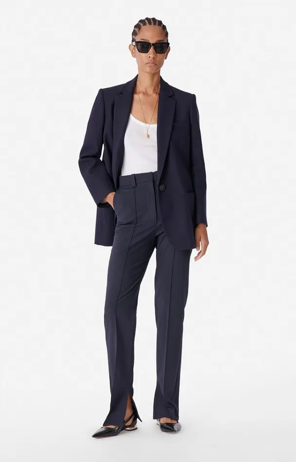 Vanessa Bruno Coats and Jackets Women Tilia Jacket Navy Vanessa Bruno Coats and Jackets Women Tilia Jacket Navy