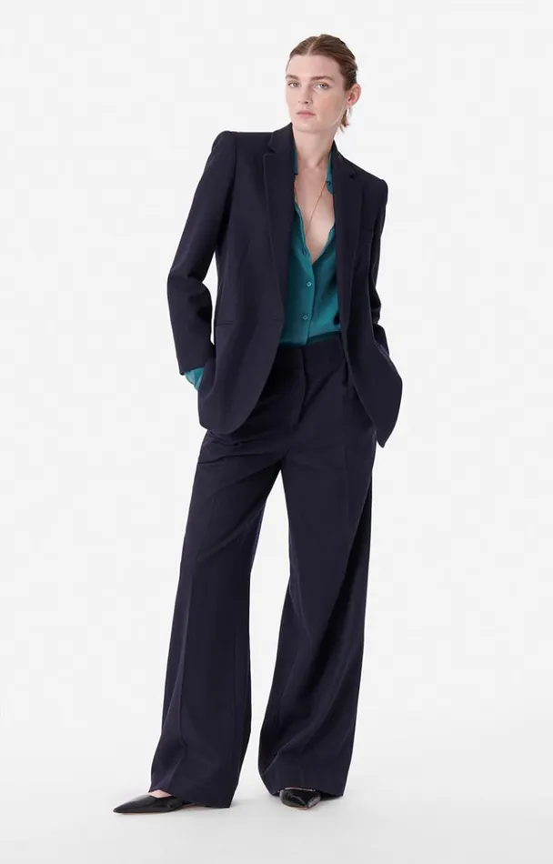 Vanessa Bruno Coats and Jackets Women Tilia Jacket Navy Vanessa Bruno Coats and Jackets Women Tilia Jacket Navy
