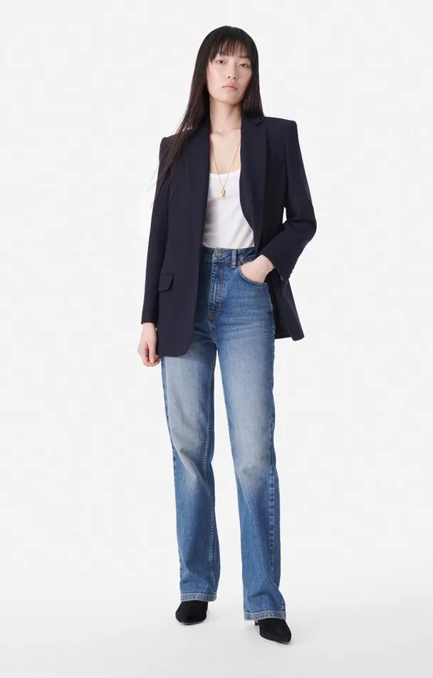 Vanessa Bruno Coats and Jackets Women Tilia Jacket Navy Vanessa Bruno Coats and Jackets Women Tilia Jacket Navy