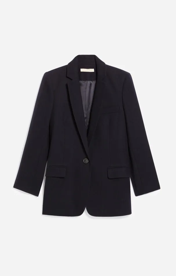 Vanessa Bruno Coats and Jackets Women Tilia Jacket Navy Vanessa Bruno Coats and Jackets Women Tilia Jacket Navy