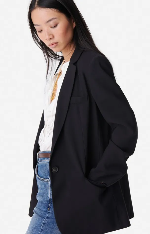 Vanessa Bruno Coats and Jackets Women Tilia Jacket Noir Vanessa Bruno Coats and Jackets Women Tilia Jacket Noir