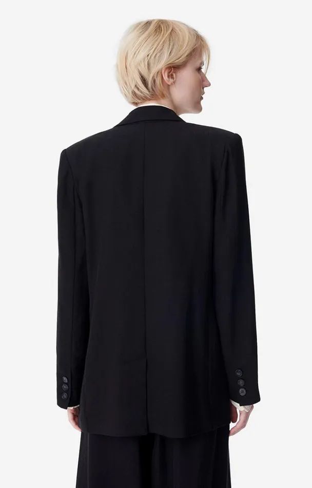 Vanessa Bruno Coats and Jackets Women Tilia Jacket Noir Vanessa Bruno Coats and Jackets Women Tilia Jacket Noir