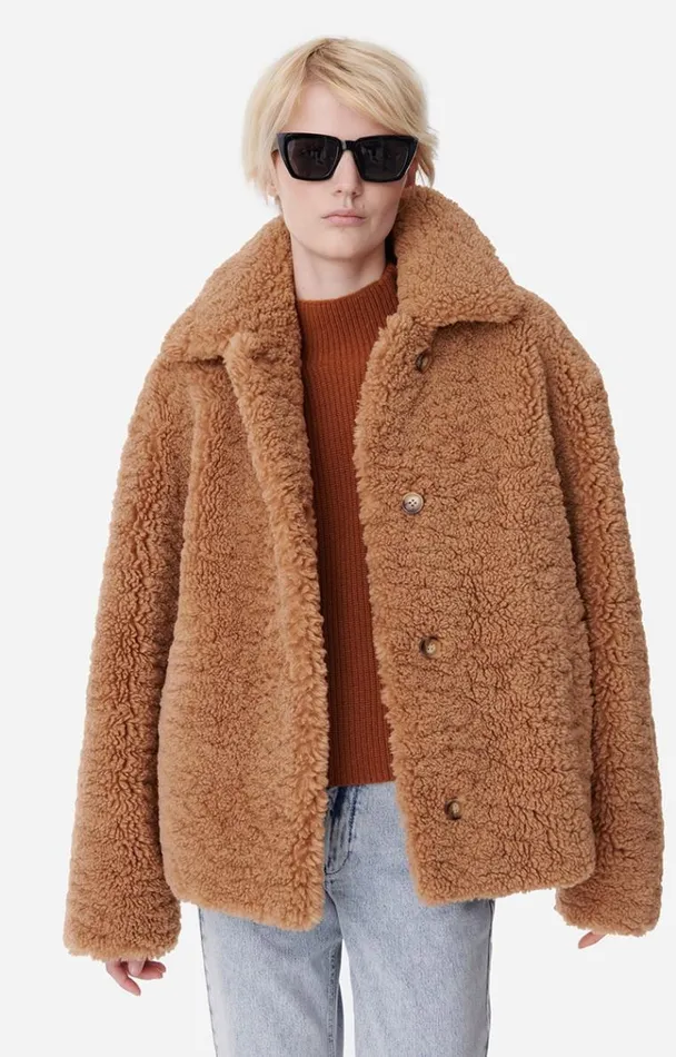 Vanessa Bruno Coats and Jackets Women Valrine Coat Biscuit