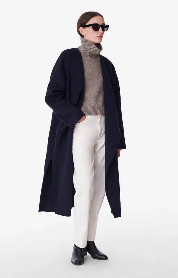 Vanessa Bruno Coats and Jackets Women Valeran Coat Bleu Marine