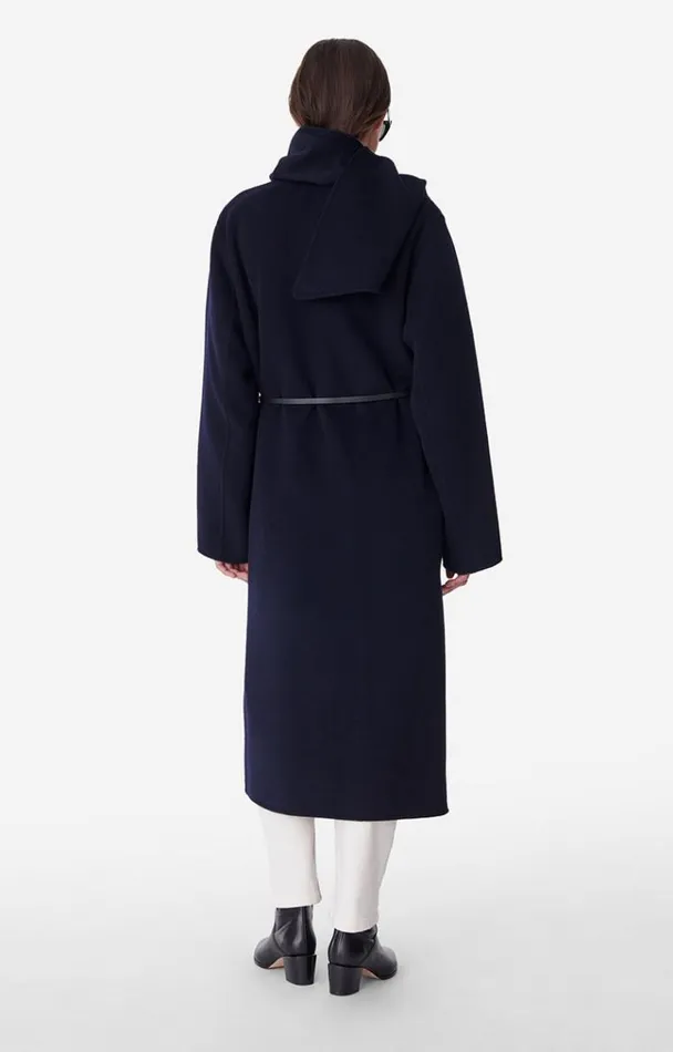 Vanessa Bruno Coats and Jackets Women Valeran Coat Bleu Marine