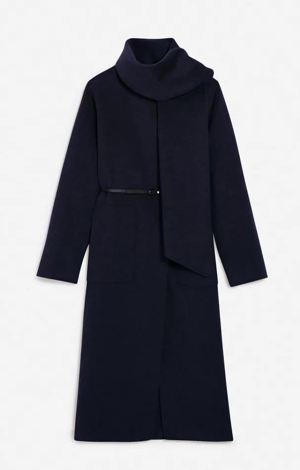 Vanessa Bruno Coats and Jackets Women Valeran Coat Bleu Marine