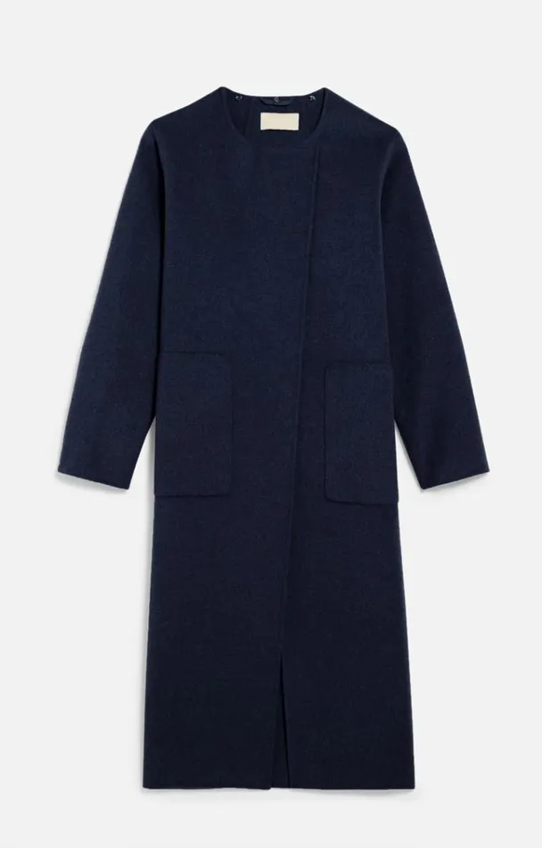 Vanessa Bruno Coats and Jackets Women Valeran Coat Bleu Marine