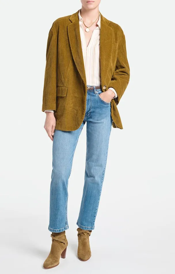 Vanessa Bruno Coats and Jackets Women Virginia Blazer Kaki