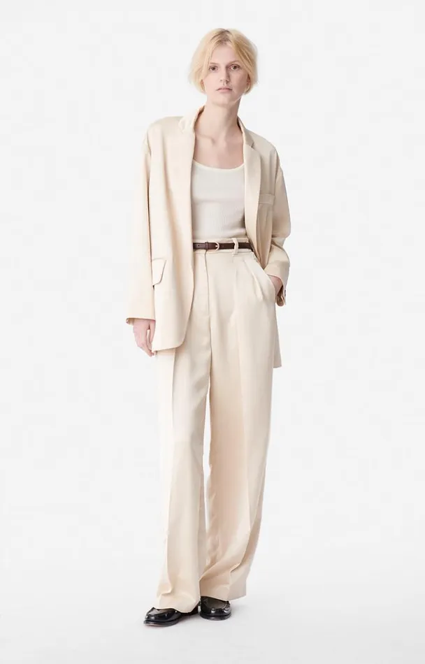 Vanessa Bruno Coats and Jackets Women Virginia Jacket Greige Vanessa Bruno Coats and Jackets Women Virginia Jacket Greige