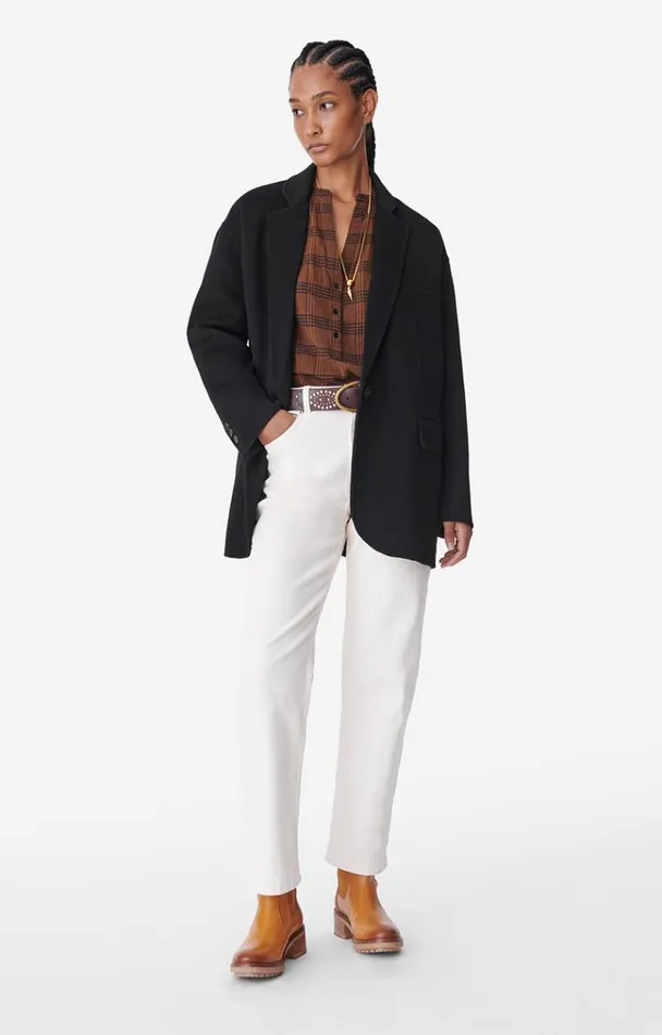 Vanessa Bruno Coats and Jackets Women Virginia Jacket Noir Vanessa Bruno Coats and Jackets Women Virginia Jacket Noir