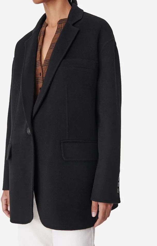 Vanessa Bruno Coats and Jackets Women Virginia Jacket Noir Vanessa Bruno Coats and Jackets Women Virginia Jacket Noir