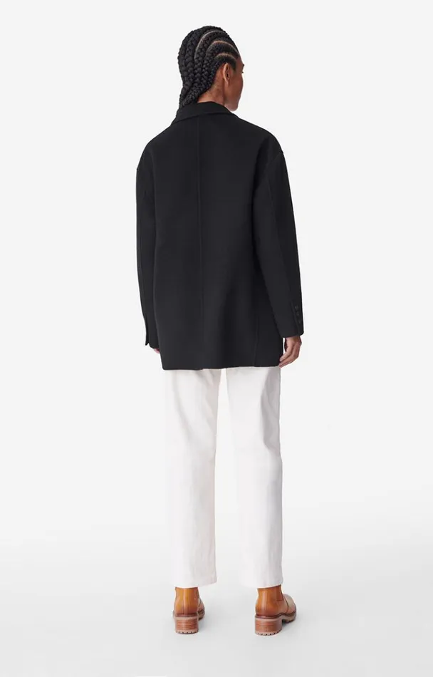 Vanessa Bruno Coats and Jackets Women Virginia Jacket Noir Vanessa Bruno Coats and Jackets Women Virginia Jacket Noir