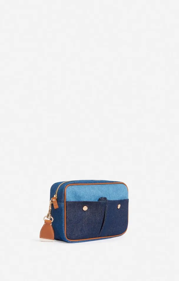 Vanessa Bruno Crossbody Bags Women Camera Bag Bleu Multico Vanessa Bruno Crossbody Bags Women Camera Bag Bleu Multico