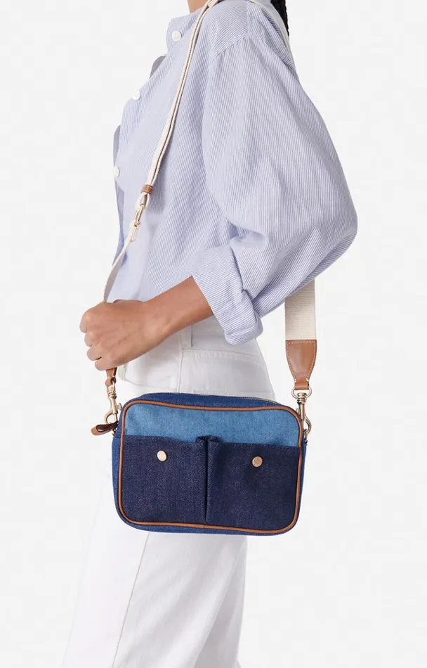 Vanessa Bruno Crossbody Bags Women Camera Bag Bleu Multico Vanessa Bruno Crossbody Bags Women Camera Bag Bleu Multico