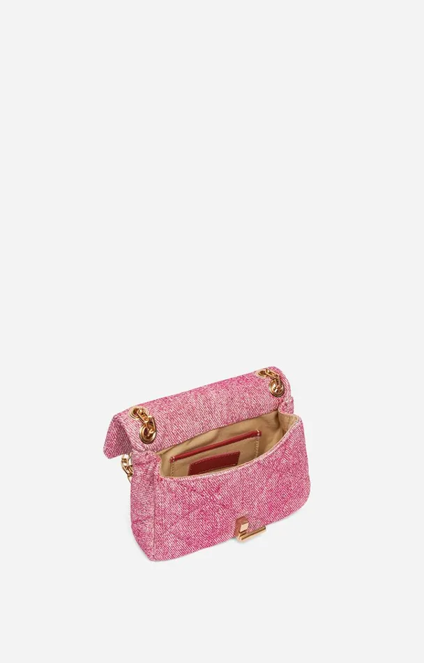 Vanessa Bruno Crossbody Bags Women Cotton Nano Moon Bag Fushia