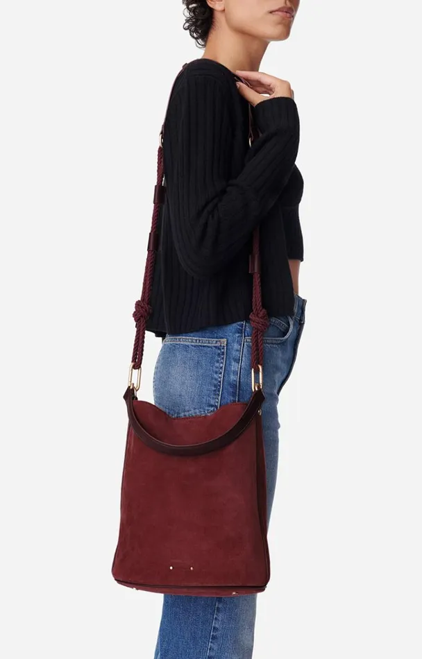 Vanessa Bruno Crossbody Bags Women Holly Bucket Bag Lie De Vin Vanessa Bruno Crossbody Bags Women Holly Bucket Bag Lie De Vin