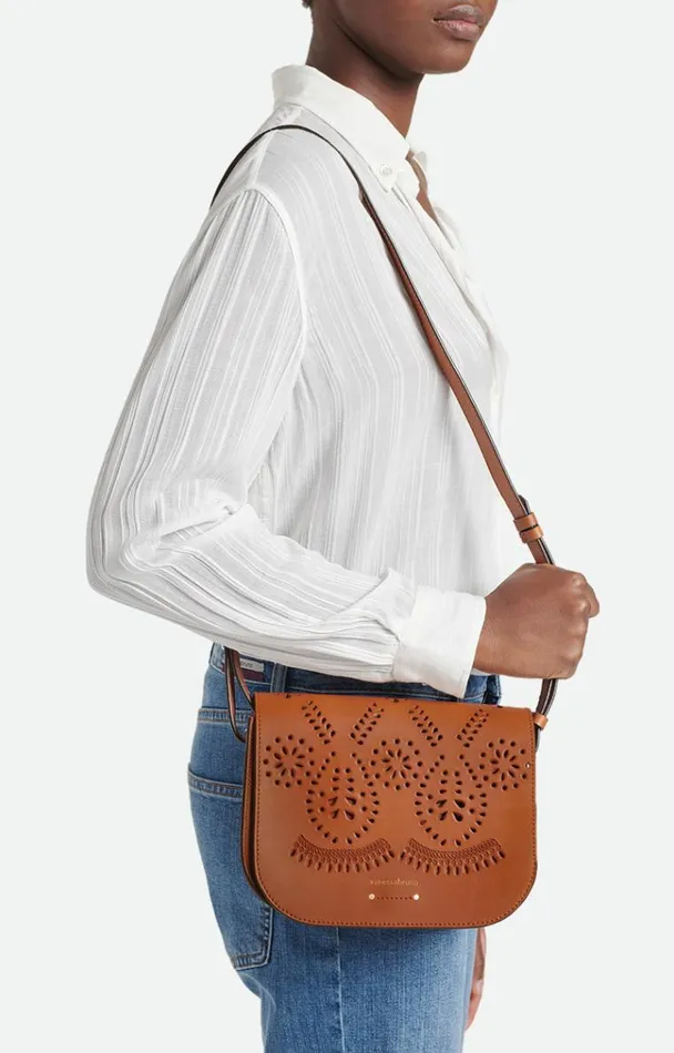 Vanessa Bruno Crossbody Bags Women Holly Messenger Bag Cognac