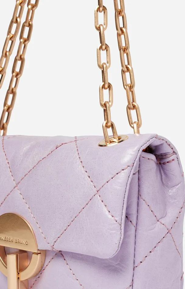 Vanessa Bruno Crossbody Bags Women Leather Nano Moon Bag Parme
