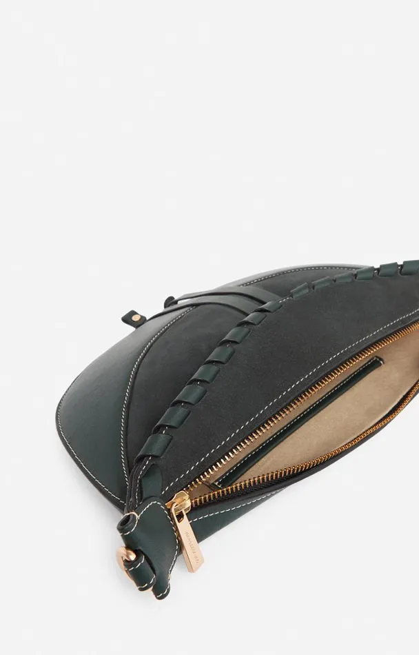 Vanessa Bruno Crossbody Bags Women Lou Bum Bag Vert Sapin Vanessa Bruno Crossbody Bags Women Lou Bum Bag Vert Sapin