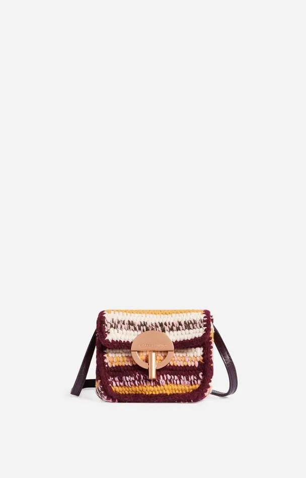 Vanessa Bruno Crossbody Bags Women Mini Moon Wool Belt Bag Multicojaune