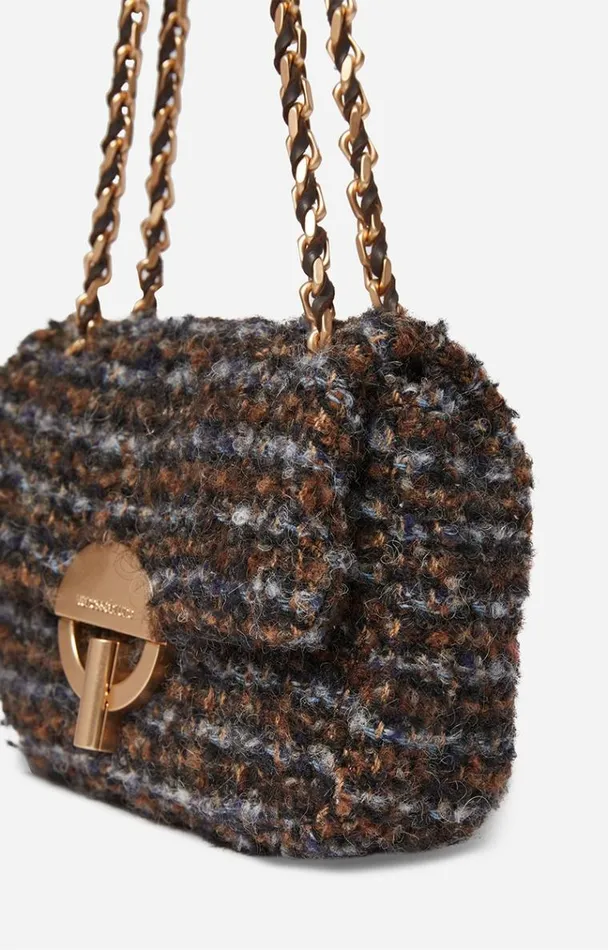 Vanessa Bruno Crossbody Bags Women Nano Moon Bag In Tweed Multicolore Vanessa Bruno Crossbody Bags Women Nano Moon Bag In Tweed Multicolore