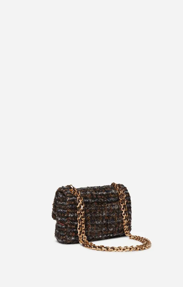 Vanessa Bruno Crossbody Bags Women Nano Moon Bag In Tweed Multicolore Vanessa Bruno Crossbody Bags Women Nano Moon Bag In Tweed Multicolore