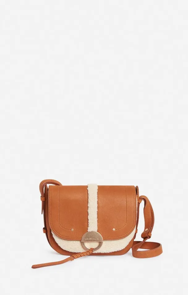 Vanessa Bruno Crossbody Bags Women Othilia Flap Bag Cognac