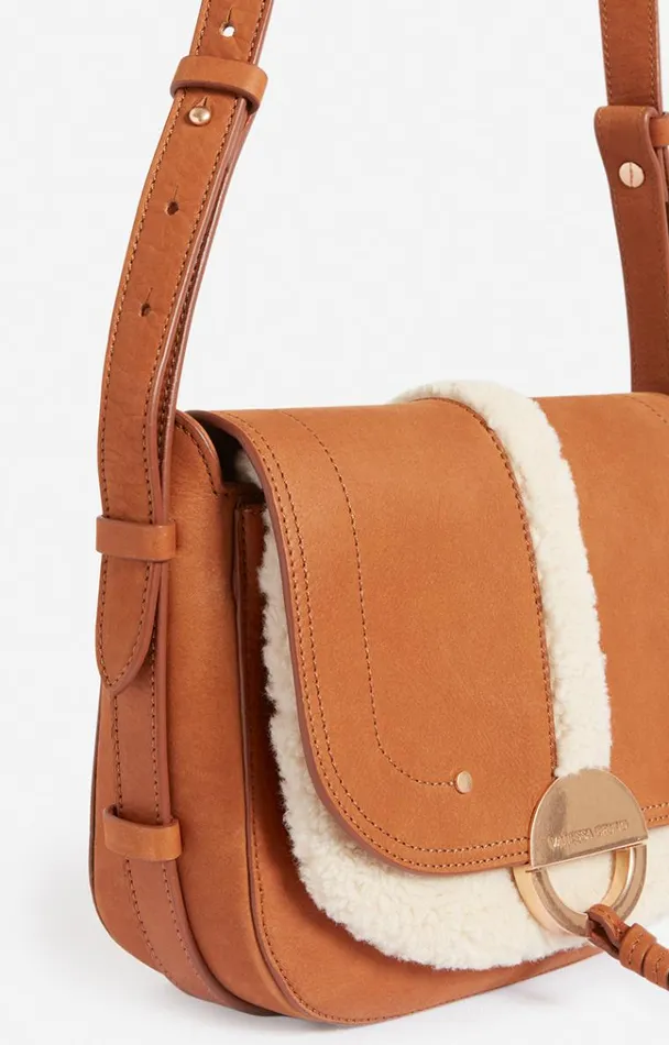 Vanessa Bruno Crossbody Bags Women Othilia Flap Bag Cognac