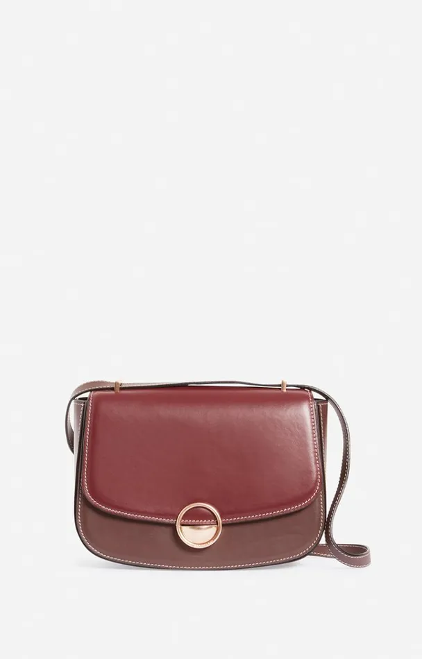 Vanessa Bruno Crossbody Bags Women Romy Flap Bag Bordeaux