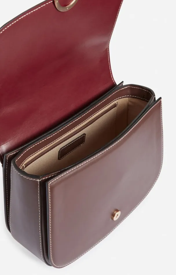 Vanessa Bruno Crossbody Bags Women Romy Flap Bag Bordeaux Vanessa Bruno Crossbody Bags Women Romy Flap Bag Bordeaux