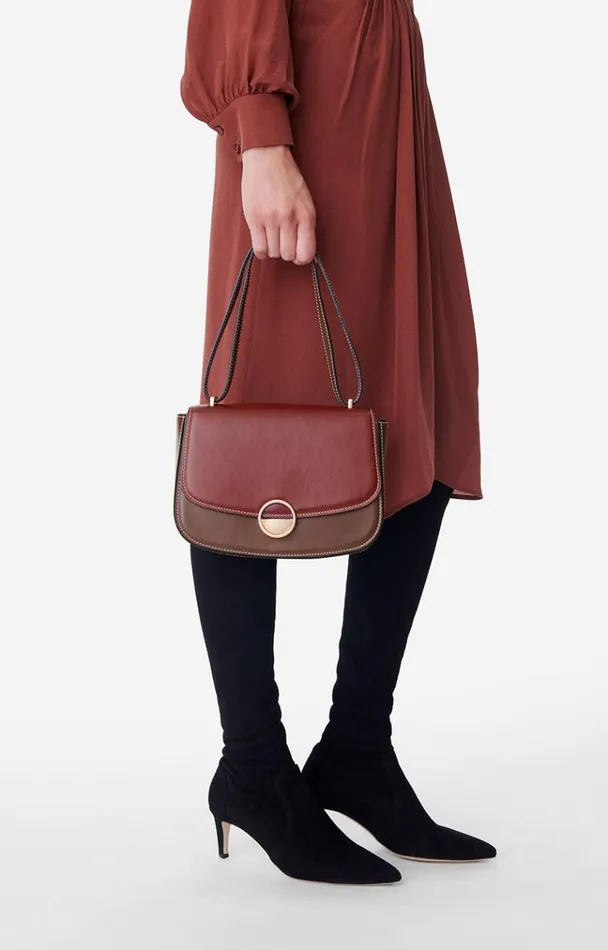 Vanessa Bruno Crossbody Bags Women Romy Flap Bag Bordeaux Vanessa Bruno Crossbody Bags Women Romy Flap Bag Bordeaux