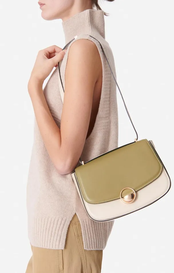 Vanessa Bruno Crossbody Bags Women Romy Flap Bag Pistache Vanessa Bruno Crossbody Bags Women Romy Flap Bag Pistache