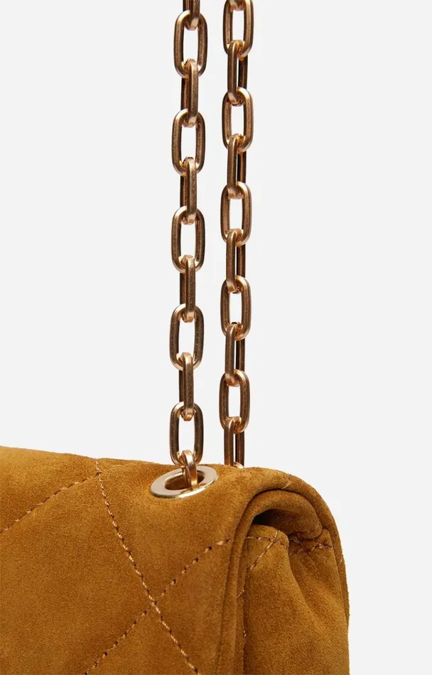 Vanessa Bruno Crossbody Bags Women Suede Nano Moon Bag Noisette Vanessa Bruno Crossbody Bags Women Suede Nano Moon Bag Noisette