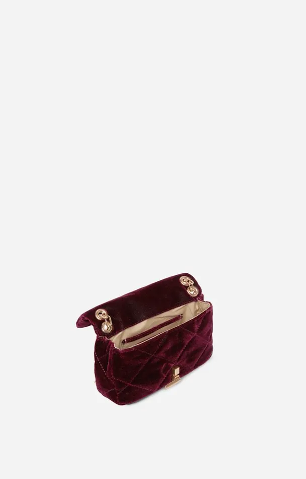 Vanessa Bruno Crossbody Bags Women Velvet Nano Moon Bag Aubergine Vanessa Bruno Crossbody Bags Women Velvet Nano Moon Bag Aubergine