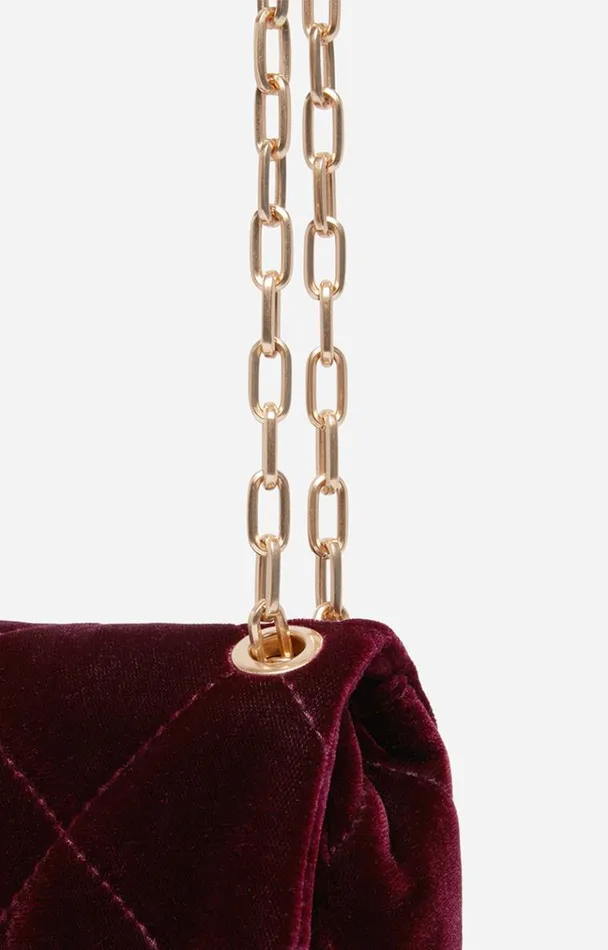 Vanessa Bruno Crossbody Bags Women Velvet Nano Moon Bag Aubergine Vanessa Bruno Crossbody Bags Women Velvet Nano Moon Bag Aubergine