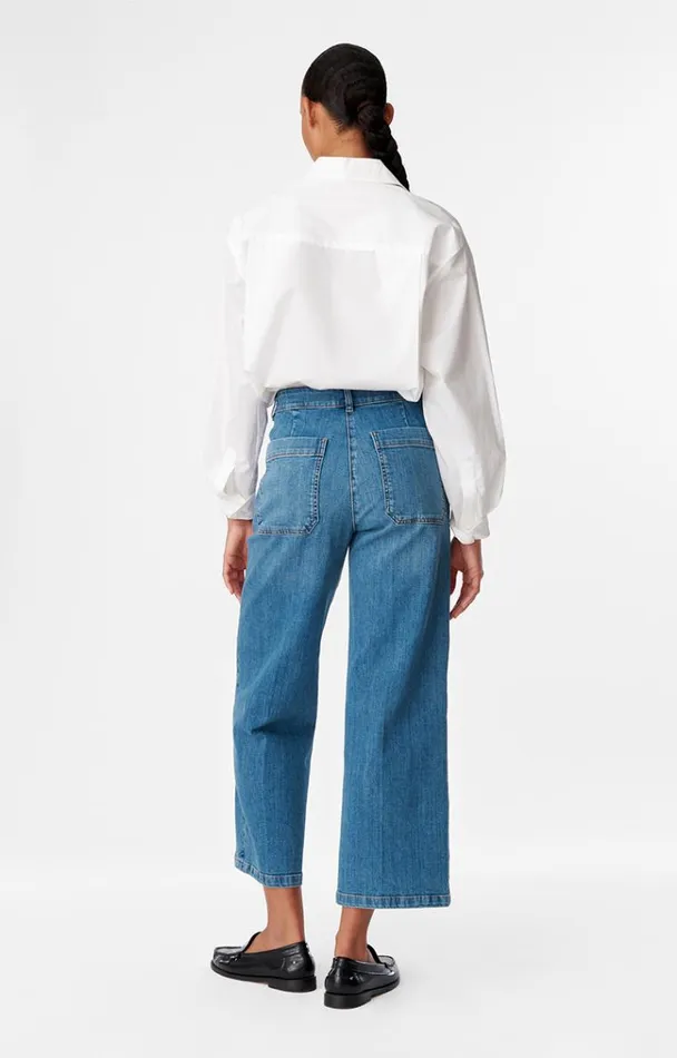 Vanessa Bruno Denim Women Cropped Helias Jeans Indigo Clair Vanessa Bruno Denim Women Cropped Helias Jeans Indigo Clair