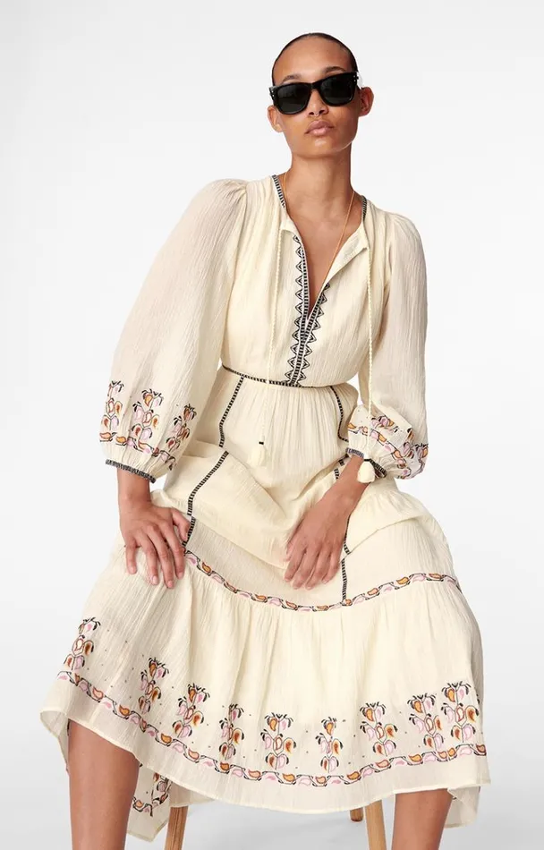 Vanessa Bruno Dresses and Jumpsuits Women Bangali Dress Ecru Vanessa Bruno Dresses and Jumpsuits Women Bangali Dress Ecru