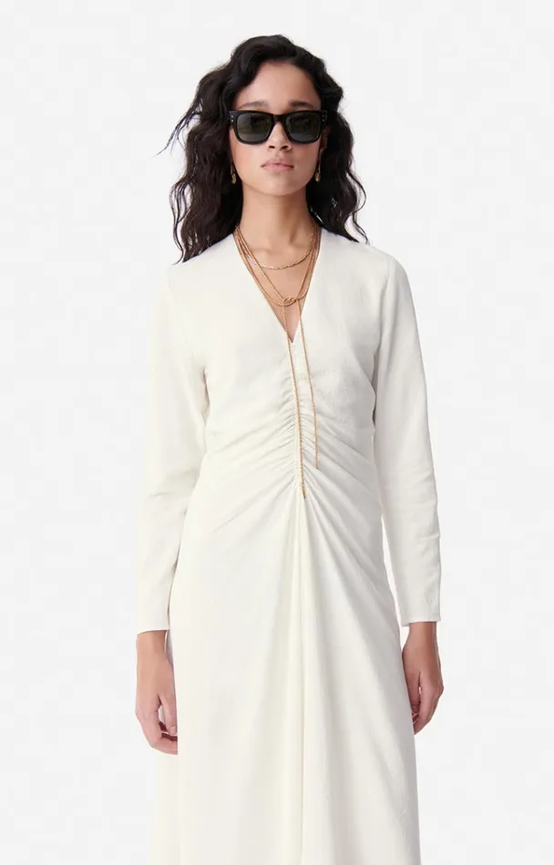 Vanessa Bruno Dresses and Jumpsuits Women Biba Dress Ecru Vanessa Bruno Dresses and Jumpsuits Women Biba Dress Ecru