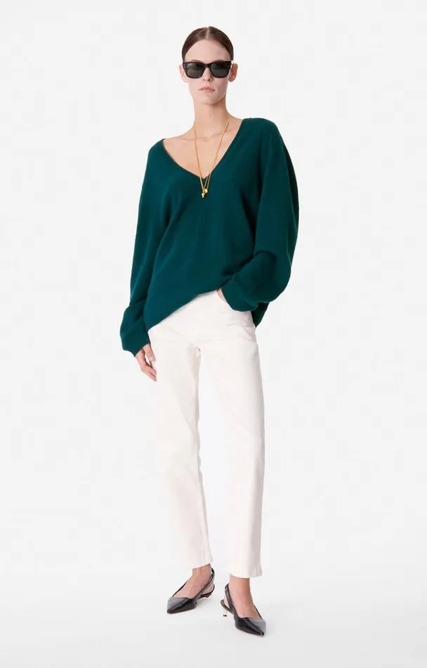 Vanessa Bruno Knitwear Women Babilla Jumper Bleu Canard Vanessa Bruno Knitwear Women Babilla Jumper Bleu Canard