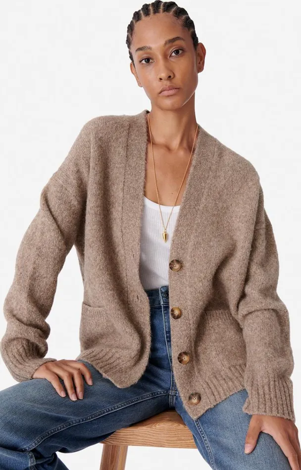 Vanessa Bruno Knitwear Women Bagatelle Cardigan Fauve