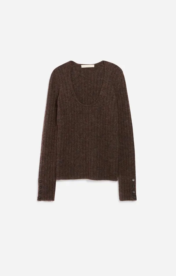 Vanessa Bruno Knitwear Women Balata Jumper Anthracite Vanessa Bruno Knitwear Women Balata Jumper Anthracite