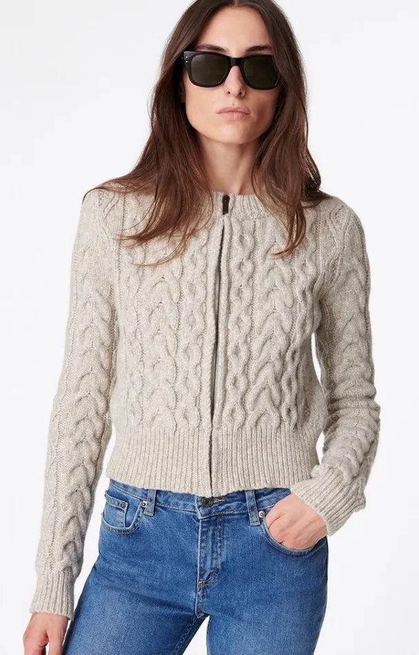 Vanessa Bruno Knitwear Women Bellinda Cardigan Gris Perle