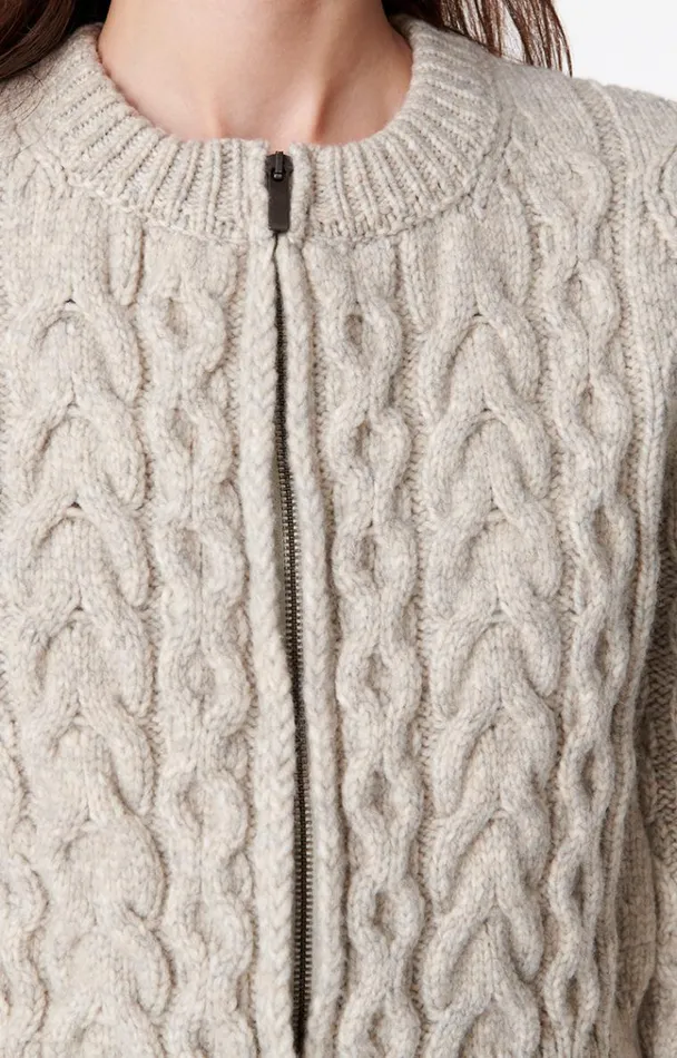 Vanessa Bruno Knitwear Women Bellinda Cardigan Gris Perle Vanessa Bruno Knitwear Women Bellinda Cardigan Gris Perle